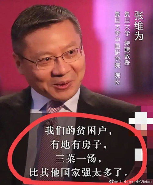 张维为回应贫困户有三菜一汤言论背后的真相与思考