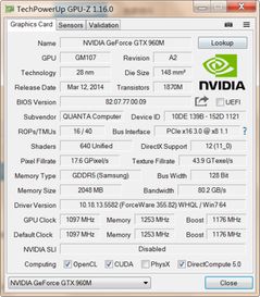 GTX 960M 相当于什么显卡？