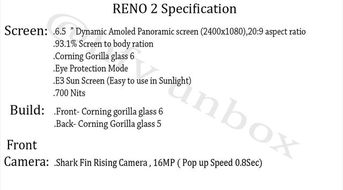 OPPO Reno2 Z 参数配置全面解析